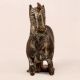 Vintage Brass Running Horse Statue in English Art