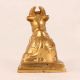 Golden Brass Nandi Statue for Prayer Room