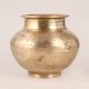 Premium Brass Engraved Water Pot for Decoration