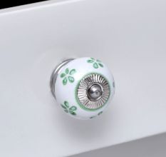 Pea Green Flower Knob