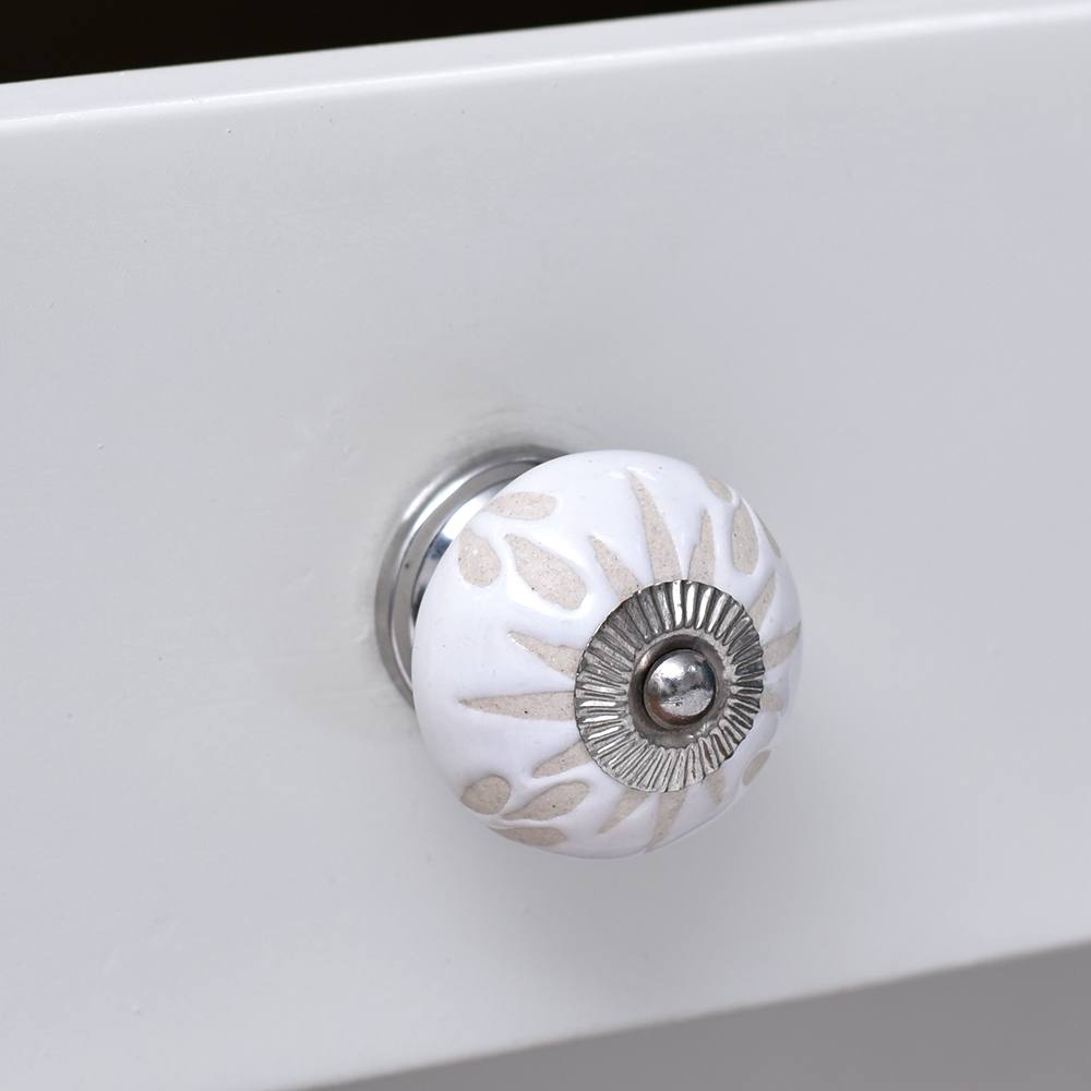 White Etched Ceramic Knob-01