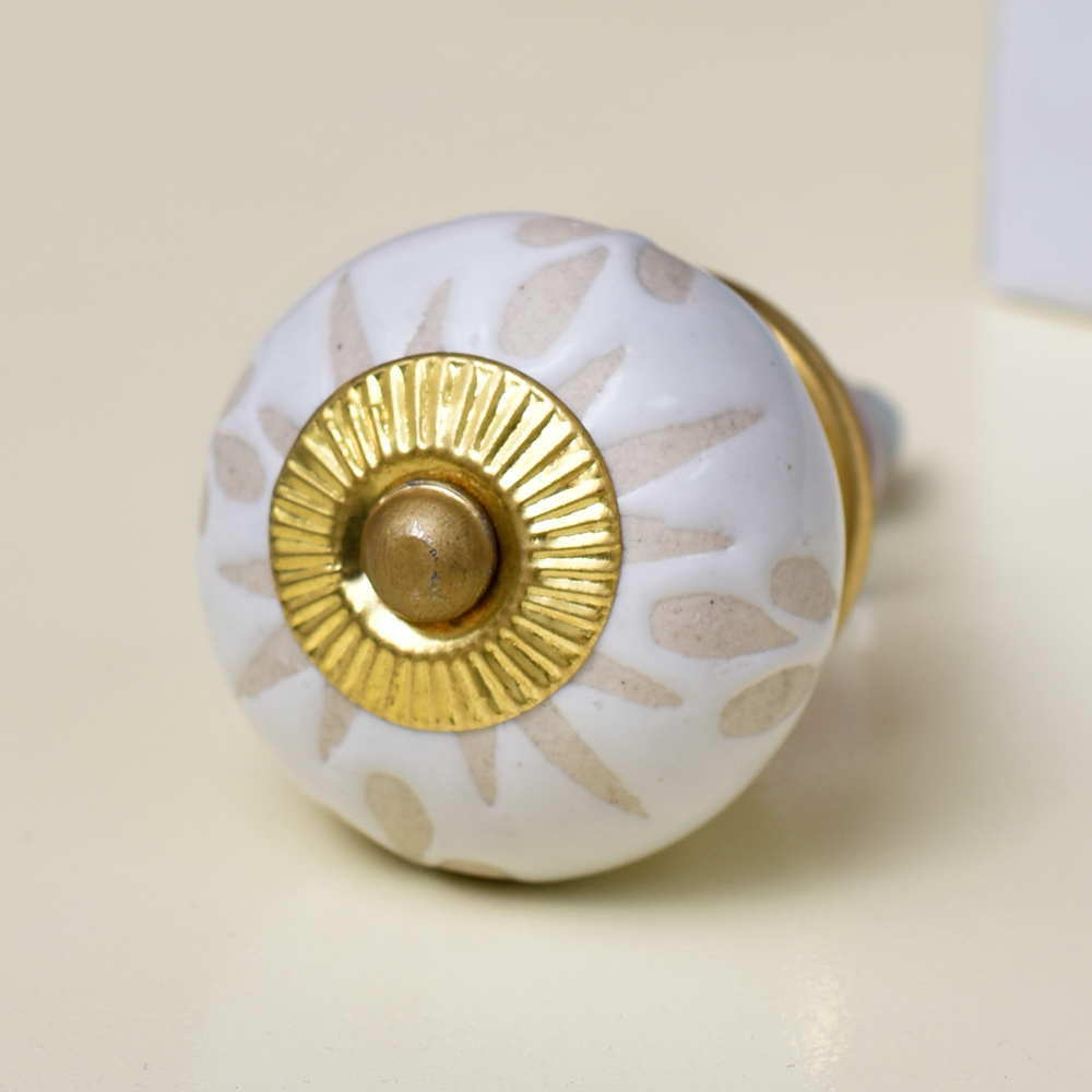 White Etched Ceramic Knob-01