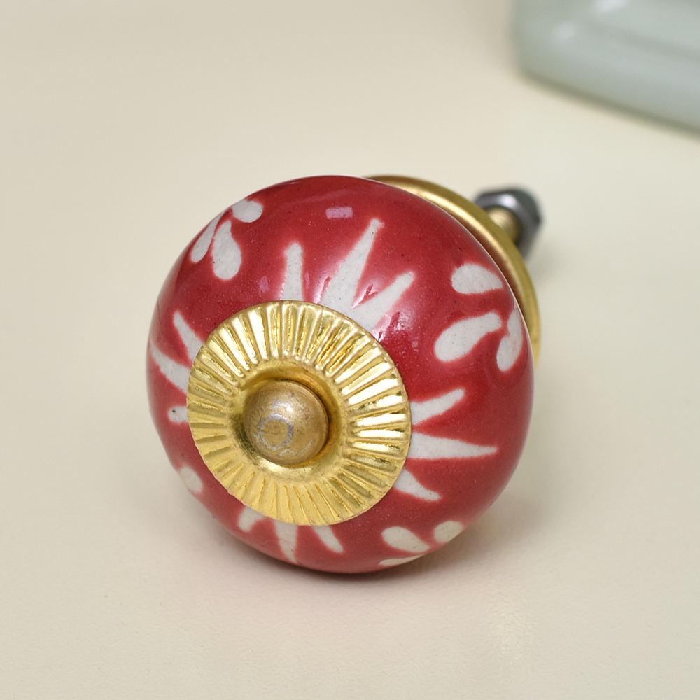 Red Etched Ceramic Knob-04