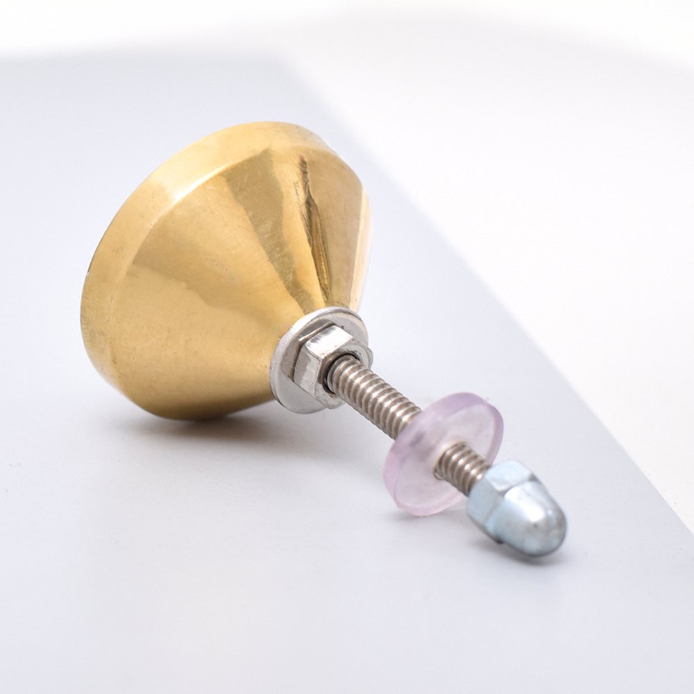 Golden Brass Metal Black Shell Drawer Knobs