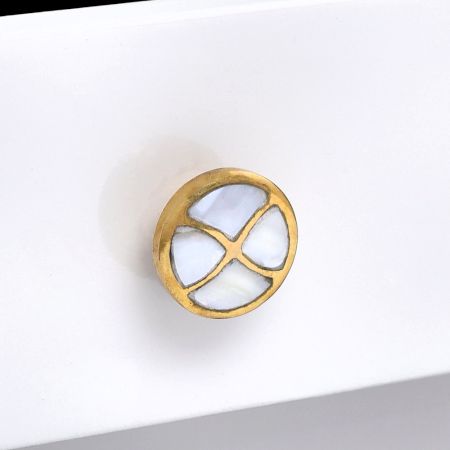 Sand Timer Golden  Brass Metal Cabinet Knobs