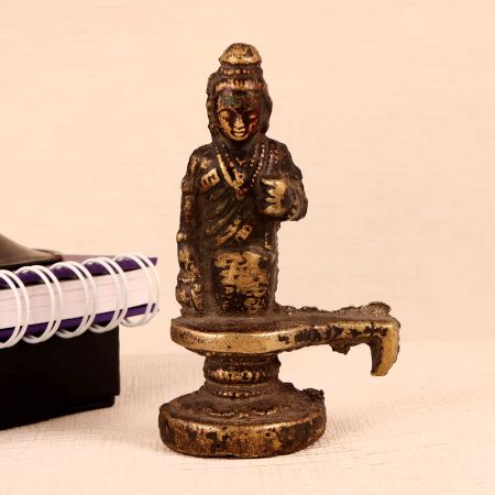 Handcrafted Brass Lord Shiva on Yoni Stand Statue