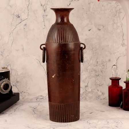 Vintage Brass Flower Pot for Home & Office Decor