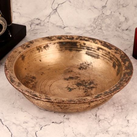 Handcrafted Vintage Brass Bowl for Home Decor