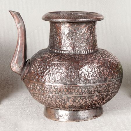 Indian Traditional Copper Water Pot in Islamic Art