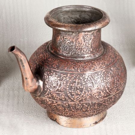 Islamic Art Copper Water Pot with Spout for Decor