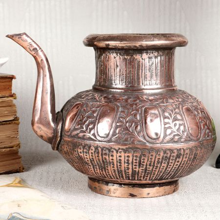 Adorable Water Pot with Spout Made of Premium Copper