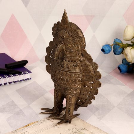 Bengali Art Owl Statue Made of High-Quality Brass