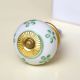 Pea Green Flower Knob