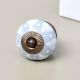Dark Grey Heart Ceramic Floral Dresser Knob Online