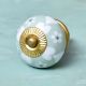 Sage Green Heart Ceramic Floral Wardrobe Knob Online