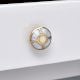 Round Golden Brass And shell Metal Cabinet Knobs