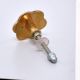 Alyssum Flower Brass Shell Cabinet Knob