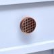 Handmade Wooden Dresser Knob in Black and Brown Finish