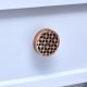 Handmade Black and Brown Finish Cabinet Knob Made of Wood
