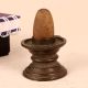 Handmade Shivling Made of Brass and Stone for Worship