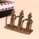 Handmade Three Man Standing Brass Statue for Collection