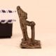 Handmade Three Man Standing Brass Statue for Collection