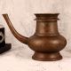 Elegant Brown Brass Holy Pot with Spout for Decor