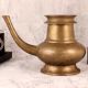 Brass Water Pot with Spout in Vintage Finish