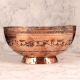 Vintage Handmade Copper Bowl with Beautiful Engravings