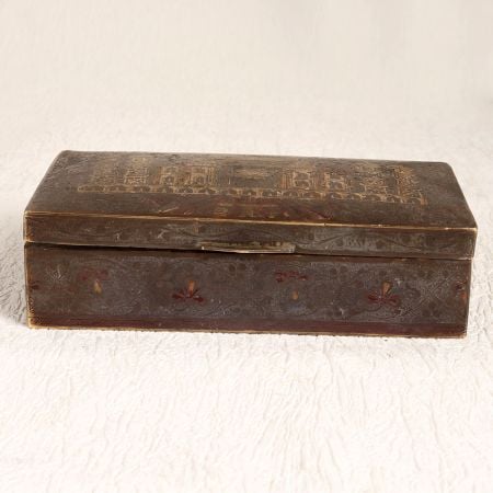 Handcrafted Vintage Brass Box for Home Decoration