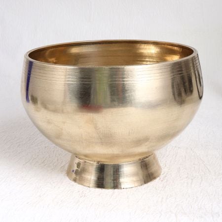 Handmade Shiny Golden Brass Bowl for Home Decor