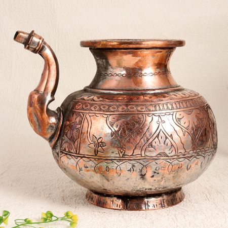 Handcrafted Premium Copper Water Pot in Islamic Art