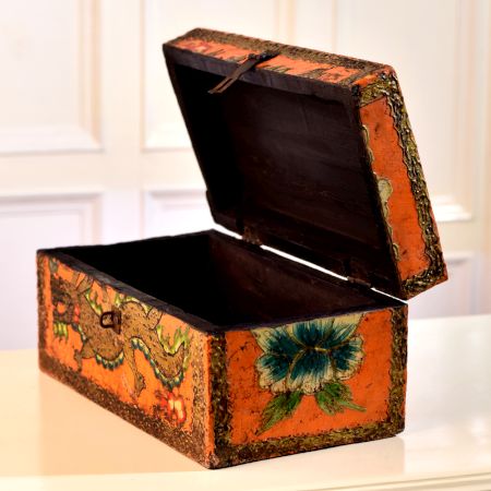 Multi-Coloured Rectangular Box Made of Premium Wood
