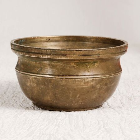 Holy Brass Kumkum Bowl in South Indian Art for Decor