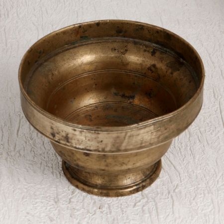 Antique Brown Kumkum Bowl Made of High-Quality Brass