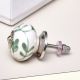 Moss Green Leaf Knob