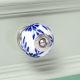 Blue Floral Knob
