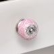 Pink Floral Embossed Cabinet knob