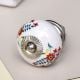 Ceramic Multicolor Floral Pattern Cabinet Knobs