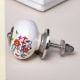 Ceramic Multicolor Floral Pattern Cabinet Knobs