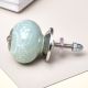 Sage Green Floral Knob