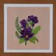 Purple Coloured Flowers Canvas Painting for Decoration by Anita Nayak