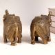 Handcrafted Brass Elephant for Decoration in Pair of 2