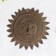 Handcrafted Brass Sun God Wall Hanging in Tribal Art