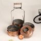 Handmade Premium Copper Tiffin Box for Decoration