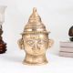 Premium Brass Goddess Parvati Head Plate for Prayer