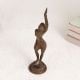 Vintage Finest Brass Lady Statue in Dancing Pose for Decor