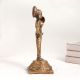 Handcrafted Brass Statue of Lady Standing for Decoration