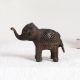 Antique Brown Elephant Statue Made of High-Quality Brass