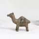 Brown Camel Brass Statue with Jali Work for Decoration